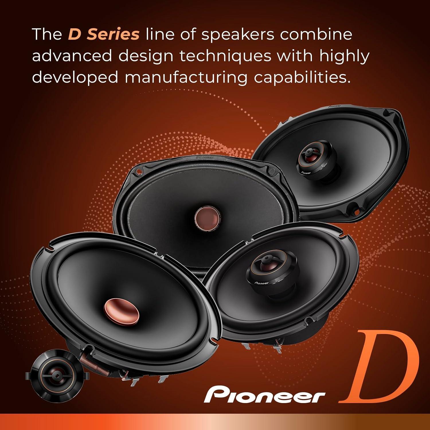imagePIONEER GSeries TSG6930F 6 x 9 3Way Speakers Pair 400W Max Balanced Sound Smooth Treble Great Stock Replacement HighEfficiency Speaker Designed for OEM Power6 x 9 Component 330W