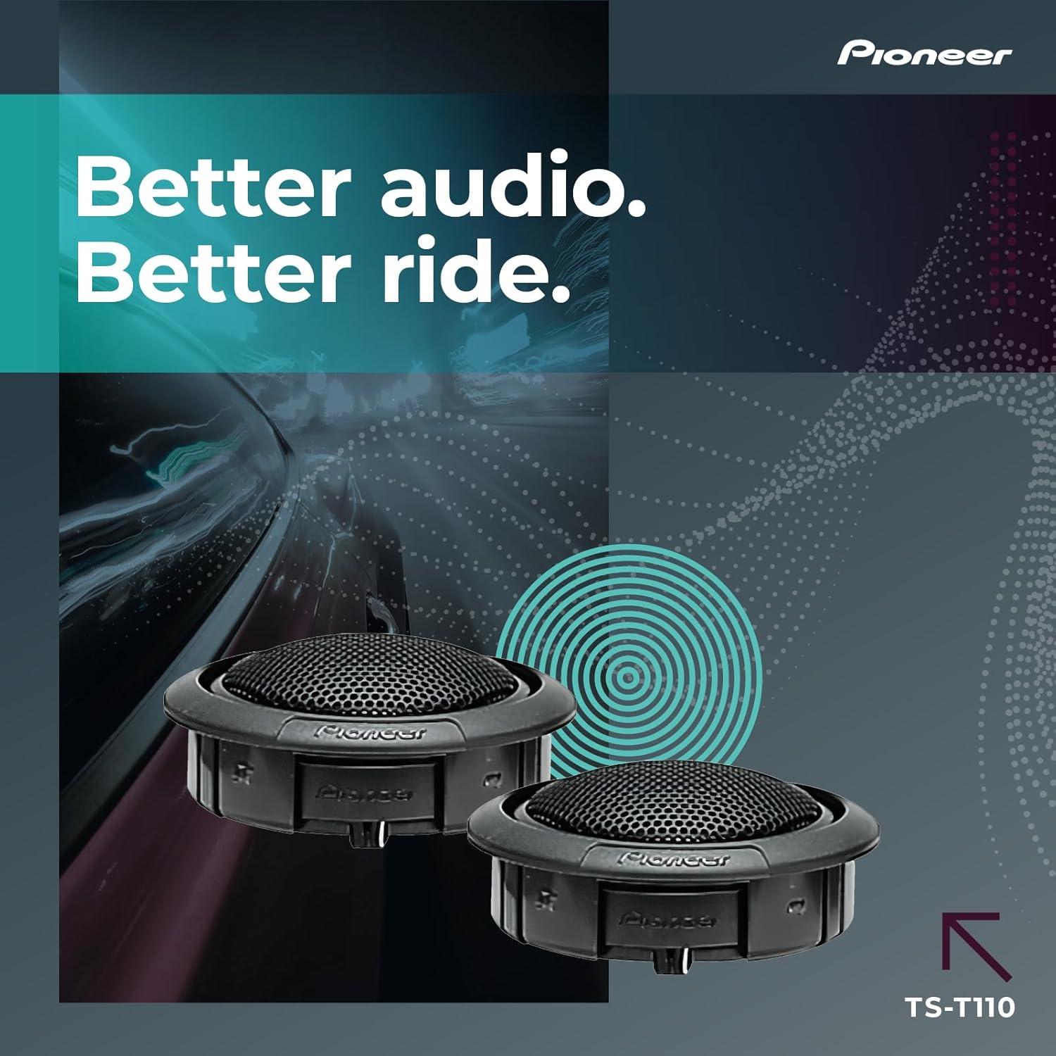 imagePIONEER TSH150RA NA Speakers Pair 150W Max Unique Solution for FrontStage Reinforcement78 22mm Component 120W