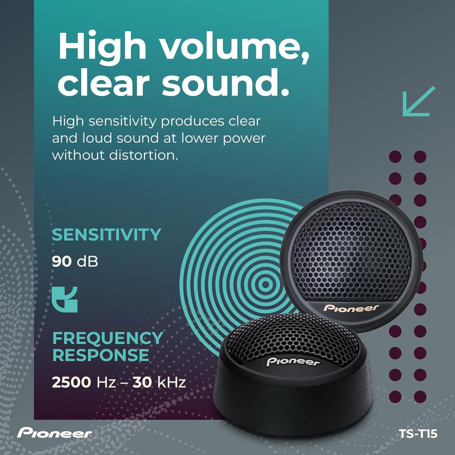 imagePIONEER TSH150RA NA Speakers Pair 150W Max Unique Solution for FrontStage Reinforcementsamsung