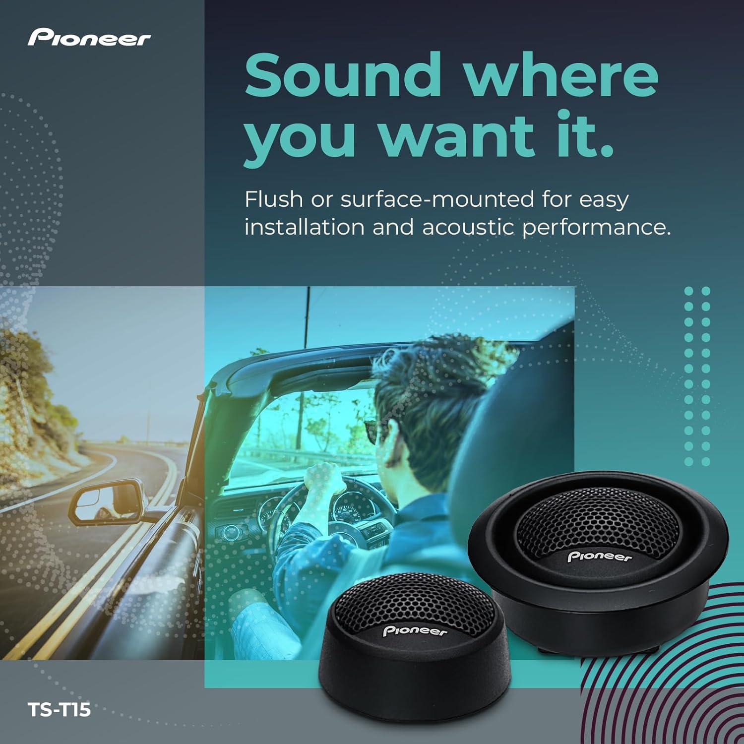 imagePIONEER TSH150RA NA Speakers Pair 150W Max Unique Solution for FrontStage Reinforcementsamsung