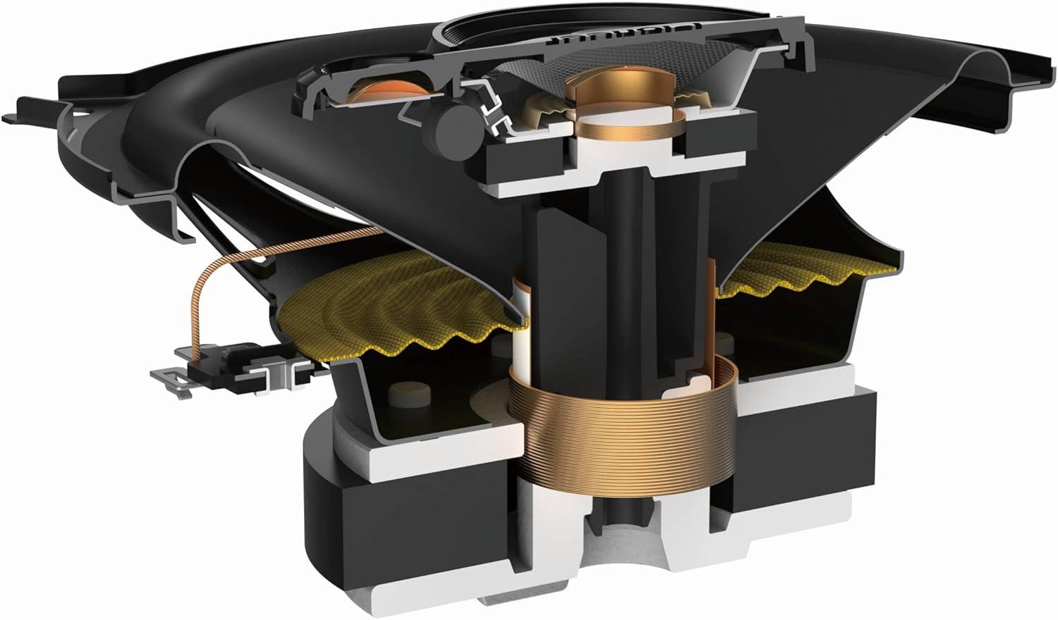 imagePioneer ASeries Plus TSA1301C 525 2Way Speakers Pair 300W Max Crisp Highs Clear Vocals Enhanced Bass Ideal Factory Upgrade525 Coaxial 300W