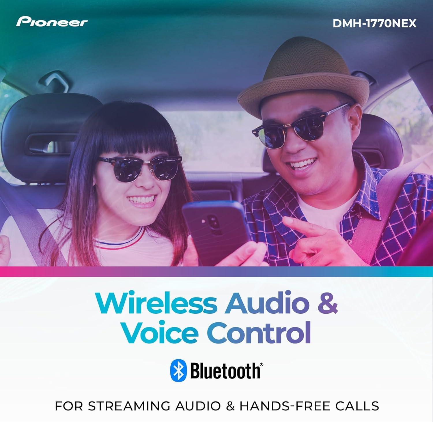 imagePioneer DMH1770NEX DoubleDIN Digital Multimedia Receiver Wired Apple CarPlay and Android Auto 68 Capacitive Touchscreen