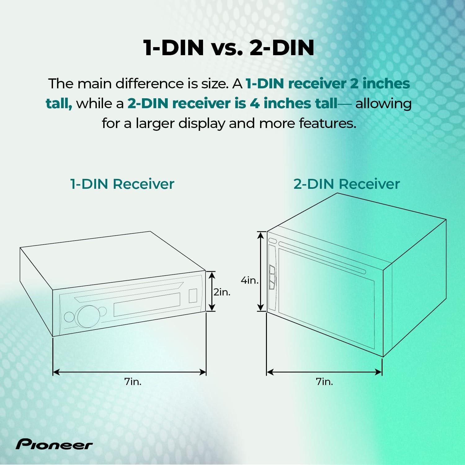 imagePioneer DMHW3050NEX 68quot Capacitive Touchscreen Double Din Wireless ampamp Wired Apple CarPlay ampamp Android Auto Bluetooth Backup Camera Maestro FLAC HD Radio HiVolt RCADMHW3050NEX