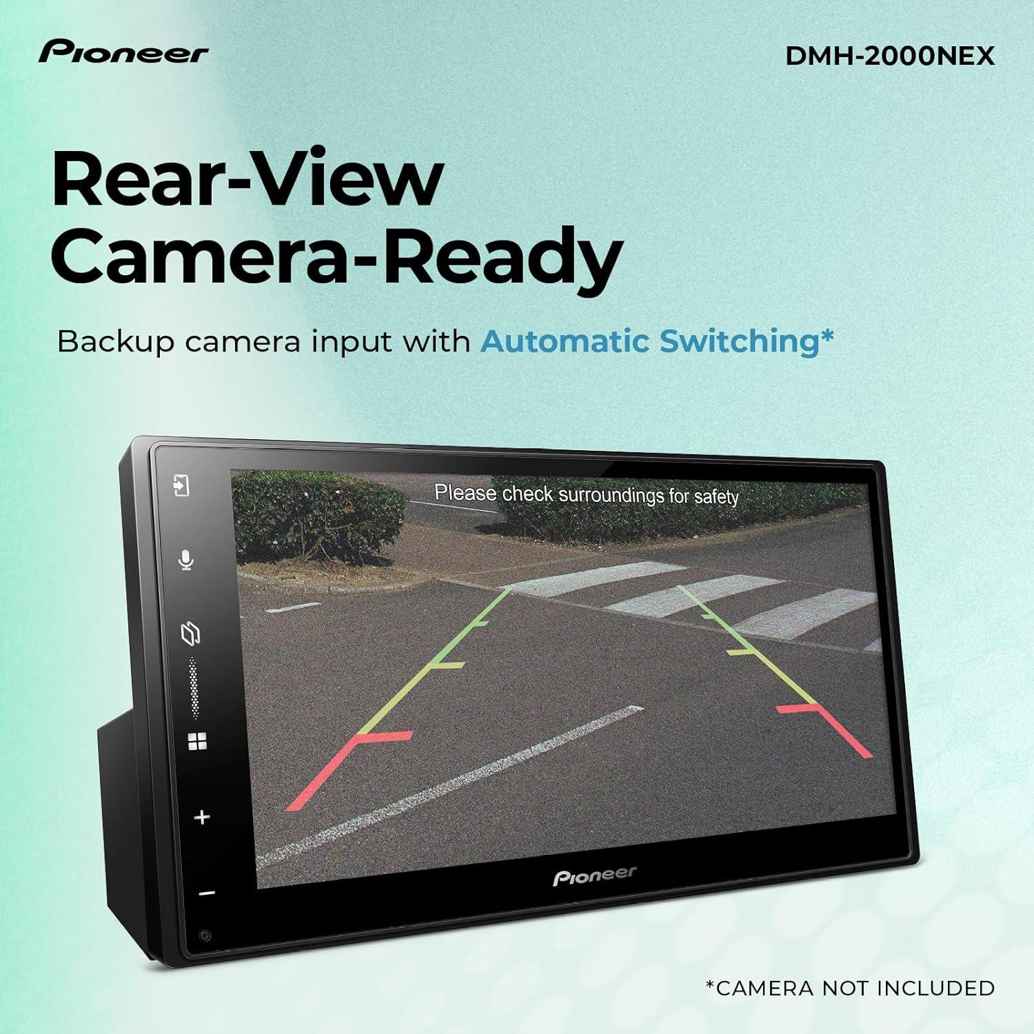 imagePioneer DMHW3050NEX 68quot Capacitive Touchscreen Double Din Wireless ampamp Wired Apple CarPlay ampamp Android Auto Bluetooth Backup Camera Maestro FLAC HD Radio HiVolt RCADMH2000NEX