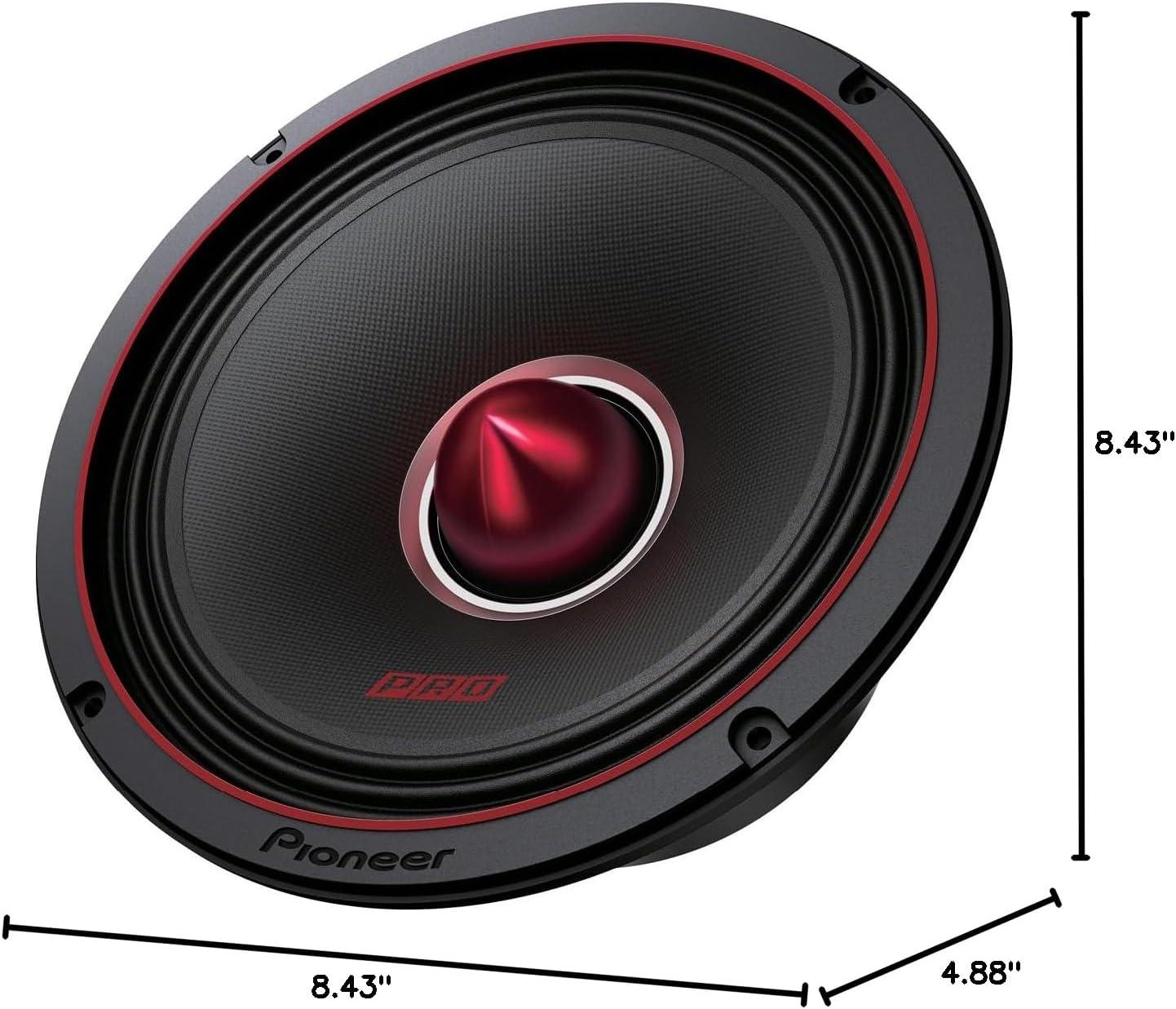 imagePioneer PRO Series TSM801PRO 8 Speakers Pair 600W Max Perfect for highSPL Builds and proLevel car AudioTSM801PRO