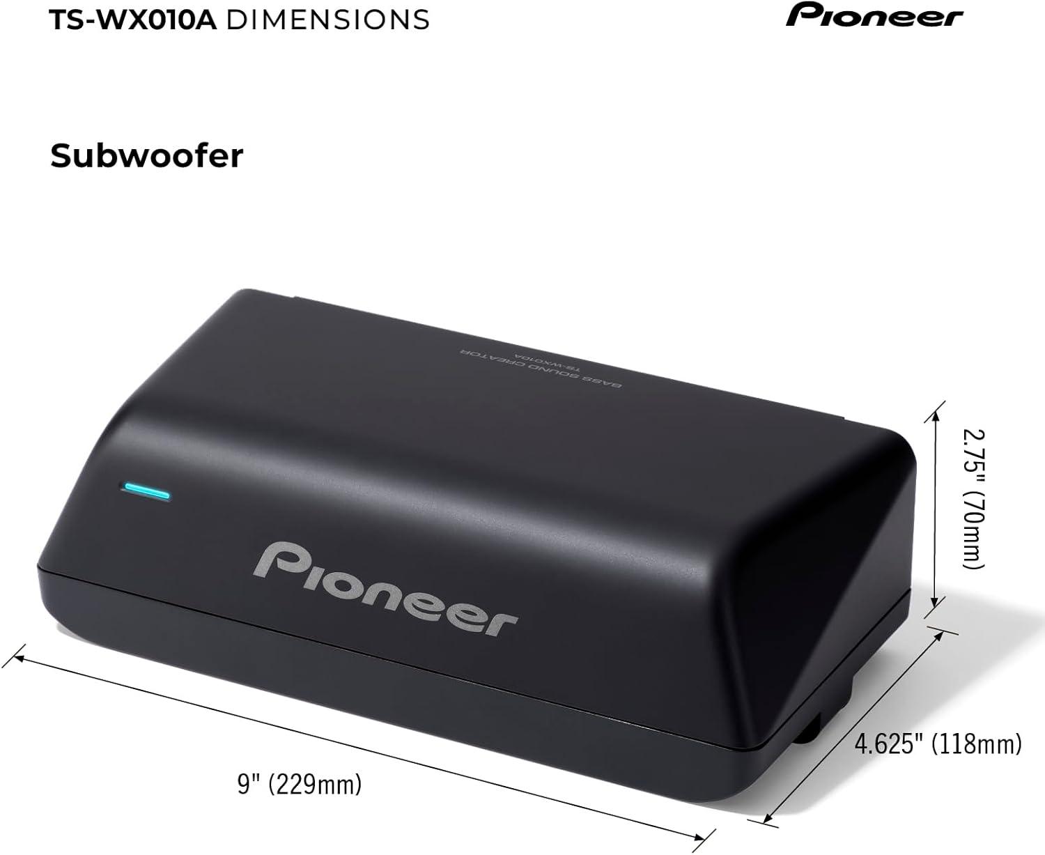 imagePioneer TSWX140DA 8 x 514 Compact Active Subwoofer with Built in Amplifier 170 Watts Max Power EV Optimized Sub 3 Listening Modes Deep Dynamic and Natural for Enhanced Car Audio658 x 318 160W
