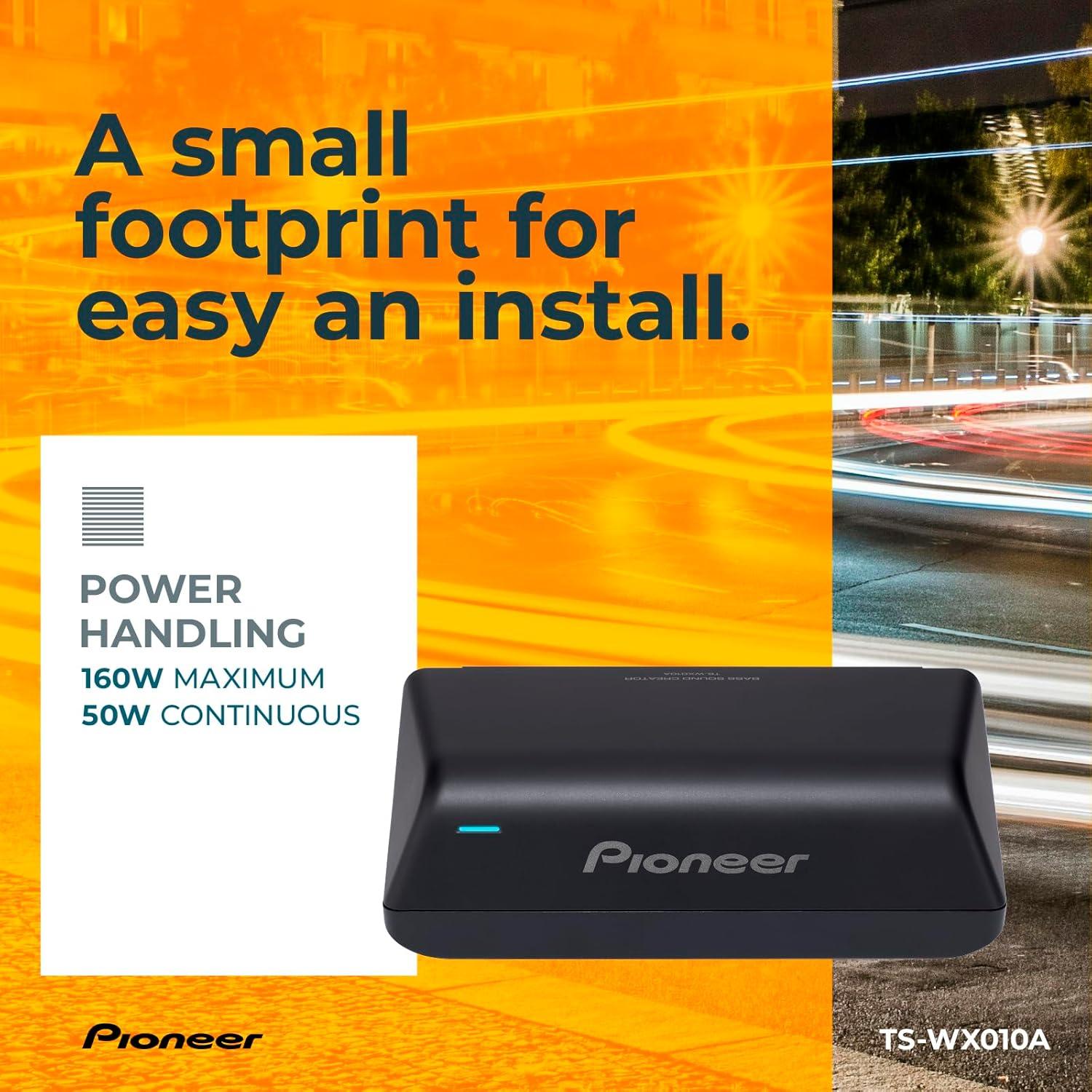 imagePioneer TSWX140DA 8 x 514 Compact Active Subwoofer with Built in Amplifier 170 Watts Max Power EV Optimized Sub 3 Listening Modes Deep Dynamic and Natural for Enhanced Car Audio658 x 318 160W