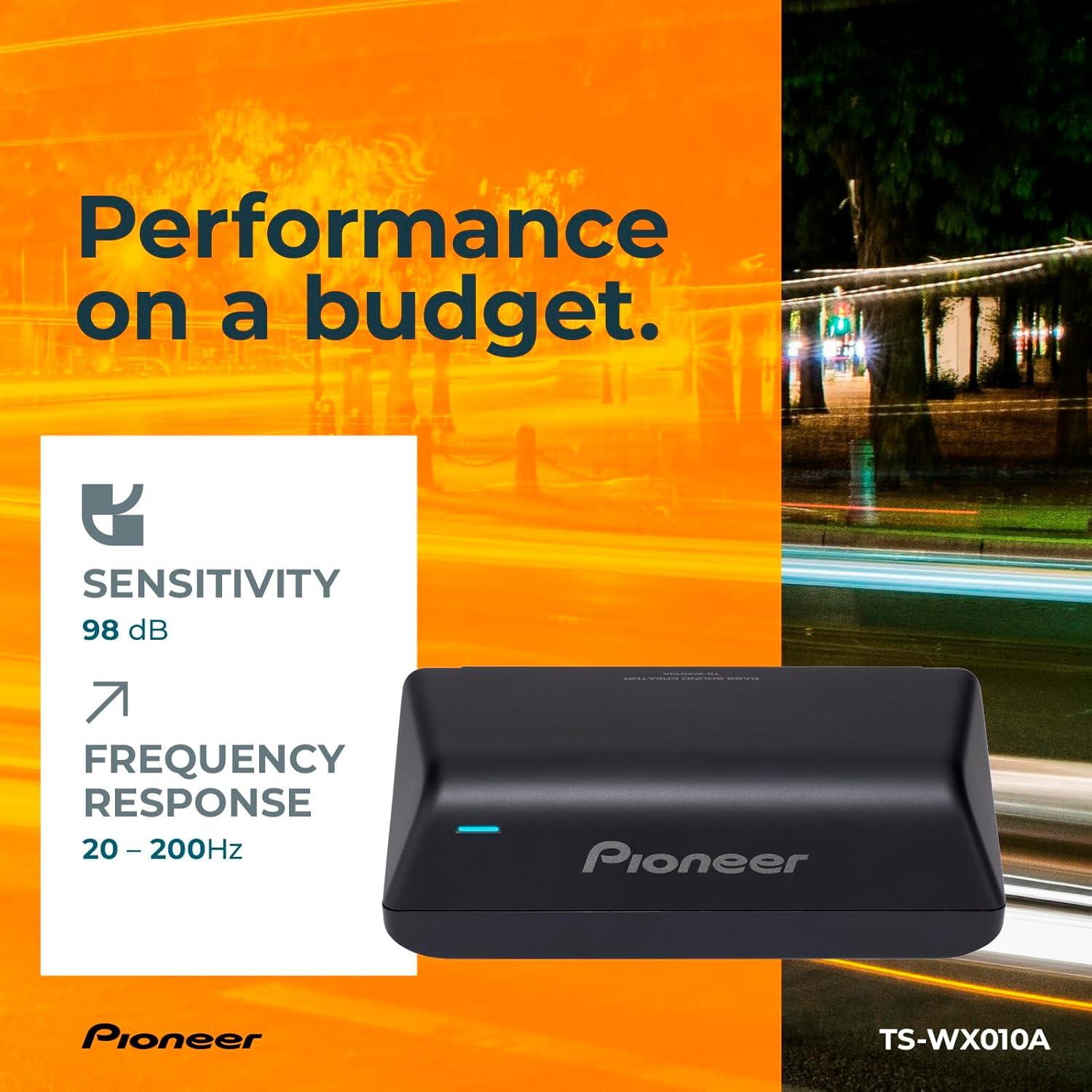 imagePioneer TSWX140DA 8 x 514 Compact Active Subwoofer with Built in Amplifier 170 Watts Max Power EV Optimized Sub 3 Listening Modes Deep Dynamic and Natural for Enhanced Car Audio658 x 318 160W