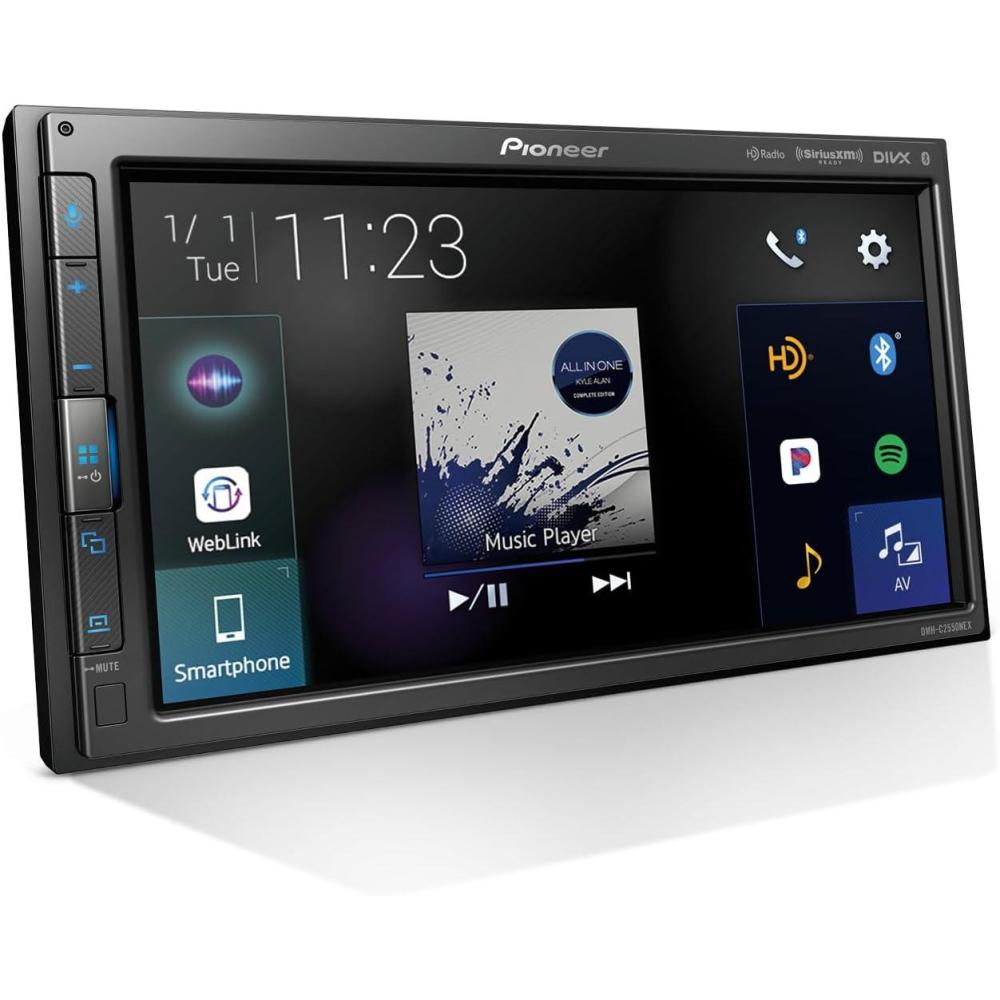 imagePioneer DMHC2550NEX 68quot Capacitive Touchscreen Modular Chassis Wired Apple CarPlay ampamp Android Auto Amazon Alexa Bluetooth Backup Camera FLAC Short Chassis HiVolt RCA