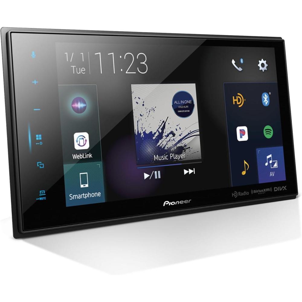 imagePioneer DMHC5500NEX 8quot Capacitive Touchscreen Modular Chassis Wired Apple CarPlay ampamp Android Auto Alexa Bluetooth Backup Camera FLAC HiVolt RCA