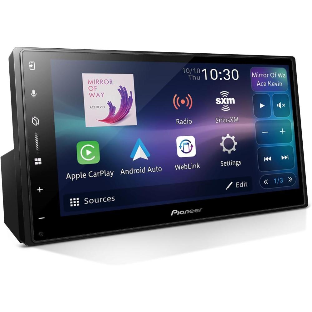 imagePioneer DMHW3050NEX 68quot Capacitive Touchscreen Double Din Wireless ampamp Wired Apple CarPlay ampamp Android Auto Bluetooth Backup Camera Maestro FLAC HD Radio HiVolt RCADMHW3000NEX