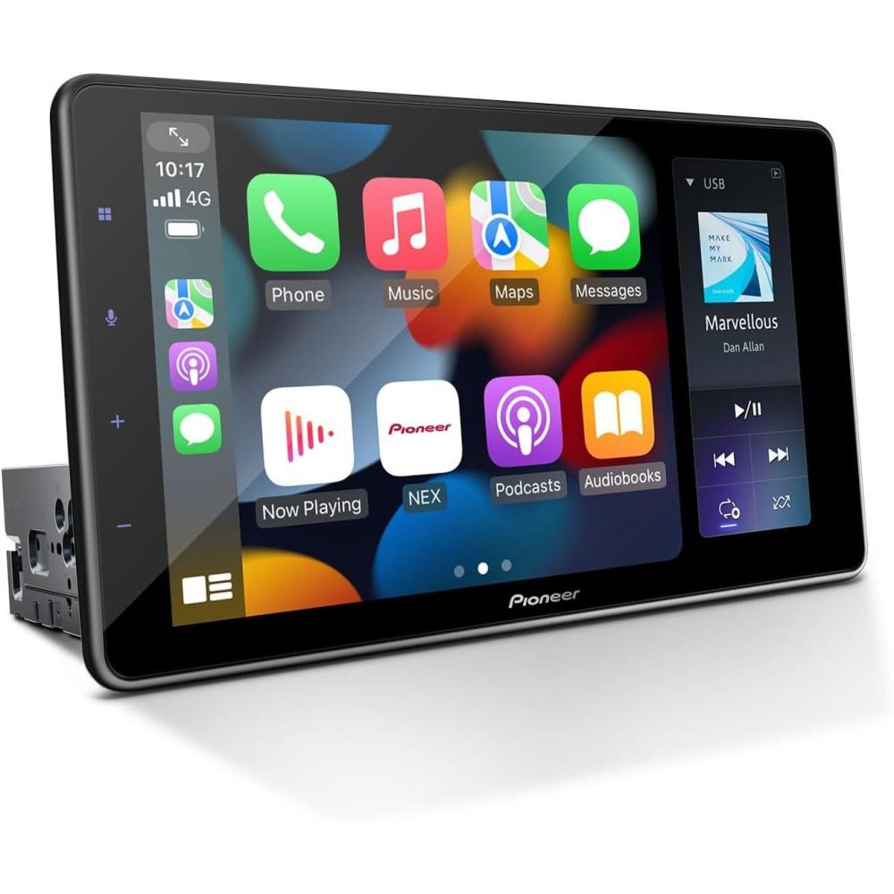 imagePioneer DMHWT3800NEX 9quot Capacitive Touchscreen Floating Display Wireless ampamp Wired Apple CarPlay ampamp Android Auto Amazon Alexa Bluetooth FLAC Backup Camera HD RadioReceiver