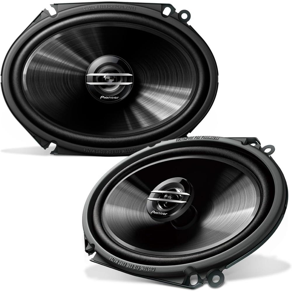 imagePioneer TSG6820S 2Way Coaxial Car Audio Speaker Full Range Clear Sound Quality Easy Installation and Enhanced Bass Response Black 6 x 8 Oval Speaker2Way Coaxial 6 x 8