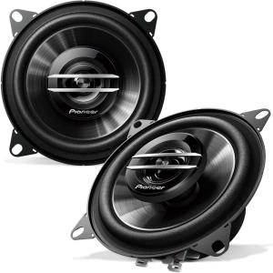 PIONEER A-Series Plus TS-A1081F 4” 2-Way Speakers (Pair) – 230W Max, Balanced Sound + Smooth Treble, Enhanced Bass, Great Stock Replacement(4″ Coaxial – 210W)