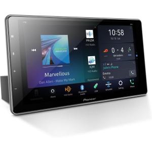 Pioneer DMH-WT7600NEX Digital Multimedia Receiver with Wireless Apple CarPlay and Android Auto, 9” Capacitive Floating Screen, Single-DIN, Built-in Bluetooth, WiFi and Amazon Alexa(Media Receiver)