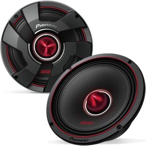 Pioneer P.R.O. Series TS-M801PRO 8” Speakers (Pair) – 600W Max, Perfect for high-SPL Builds and pro-Level car Audio(TS-M801PRO)