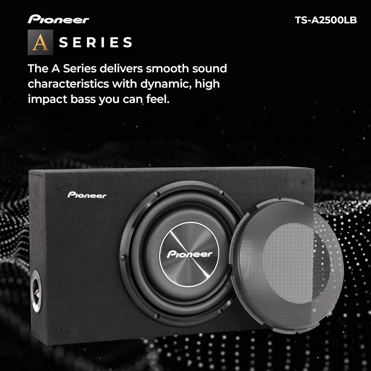 imagePioneer ASeries TSA2500LB 10 Subwoofer 1200W Max PreLoaded ShallowMount Design Deep Bass in Tight Spaces Easy Installation Enclosure Included10
