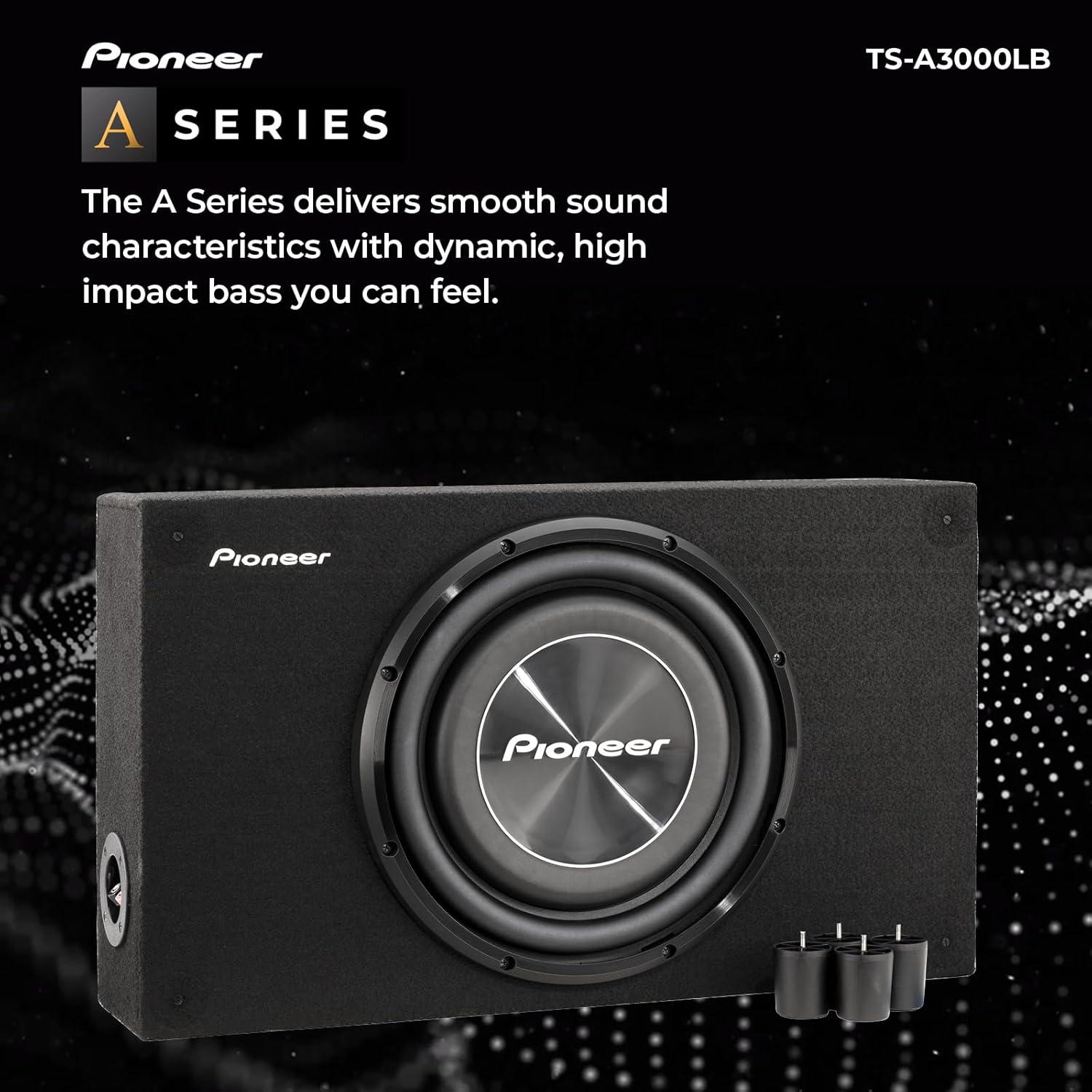 imagePioneer ASeries TSA2500LB 10 Subwoofer 1200W Max PreLoaded ShallowMount Design Deep Bass in Tight Spaces Easy Installation Enclosure Included12