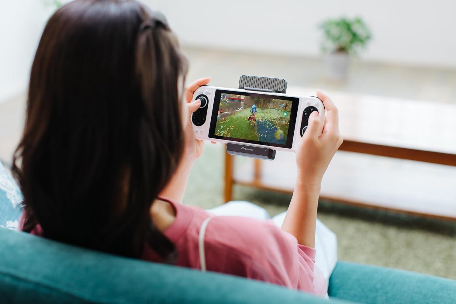 imagePioneer Gaming Speaker for Switch  PIMAX  White Speaker SOUND TECTOR USB TypeC Portable Lightweight Surround Stand for Switch  PIMAX TQPG300WBlack