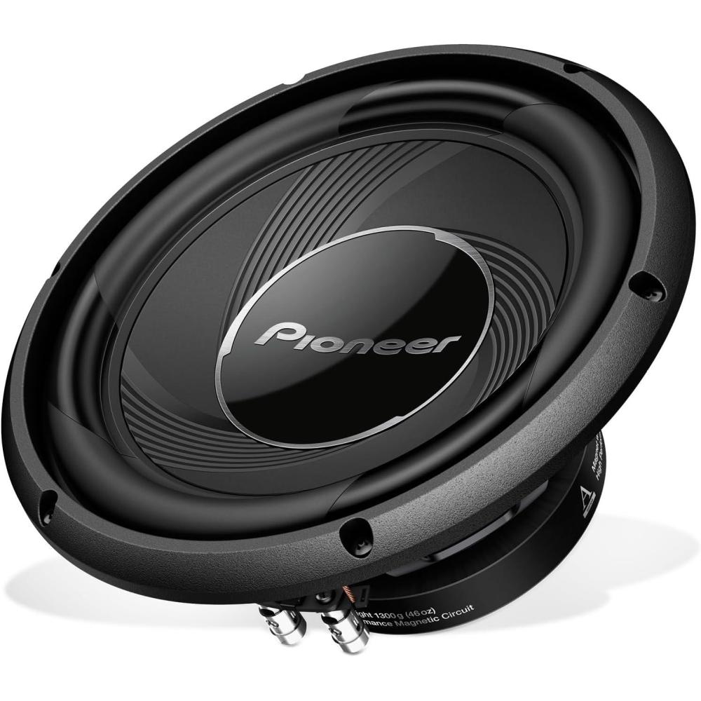 imagePIONEER ASeries TSA250D4 10 Subwoofer  1300W Max Flexible Wiring Powerful Bass Output10 1200W