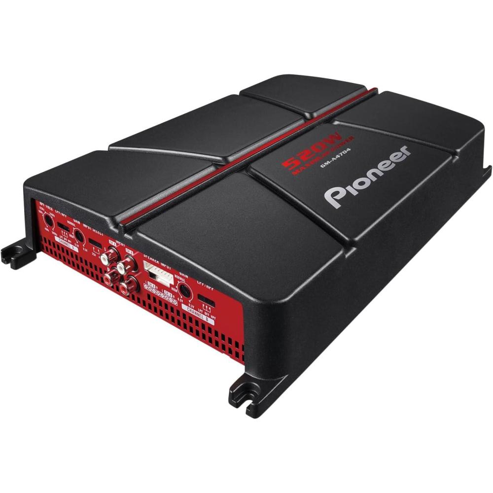 imagePioneer GMA4704 4Channel Car Amplifier  520W Max Class AB Bridgeable Design Bridgeable Variable highPass Filter4Channel  520W