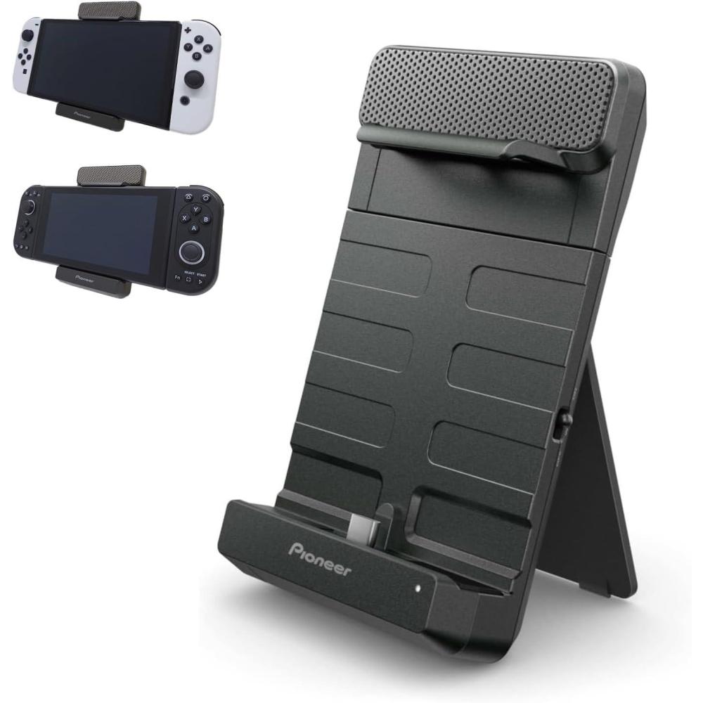 imagePioneer Gaming Speaker for Switch  PIMAX  White Speaker SOUND TECTOR USB TypeC Portable Lightweight Surround Stand for Switch  PIMAX TQPG300WBlack