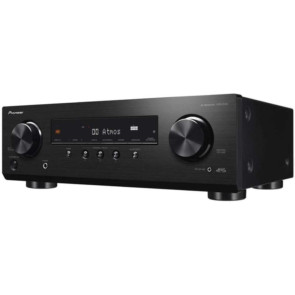 imagePioneer VSX534 Home Audio Smart AV Receiver 52Ch HDR10 Dolby Vision Atmos and Virtual Enabled with 4K and Bluetooth