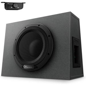 PIONEER TS-WX1010A 10” Sealed Active Subwoofer with Built in Amplifier, 1100 Watts Max Power Sub, Variable Bass Boost, Flexible Installation