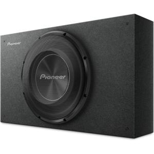 Pioneer A-Series TS-A2500LB 10” Subwoofer – 1200W Max, Pre-Loaded Shallow-Mount Design, Deep Bass in Tight Spaces, Easy Installation, Enclosure Included(12″)