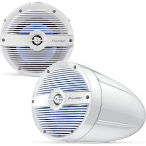 Pioneer TS-ME770TSB 7.7″ Wakeboard Tower Speakers (Pair, Black Sport Design) – 250W, RGB LED Lighting, Water Resistant Marine Speaker System Upgrade for Boats and Other Outdoor Audio Systems(TS-ME770TC)