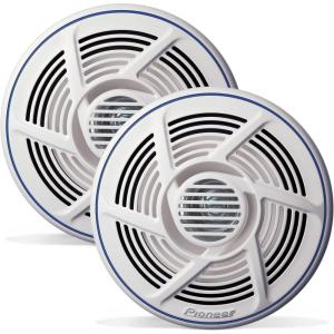 Pioneer TS-MR1600 6.5” Speakers (Pair) – 100W Max, Water-Resistant + UV-Protected, Built for Boats, UTV, ATV, SXS, Outdoor, Marine, All Purpose Speakers(6.5″ Marine Coaxial)