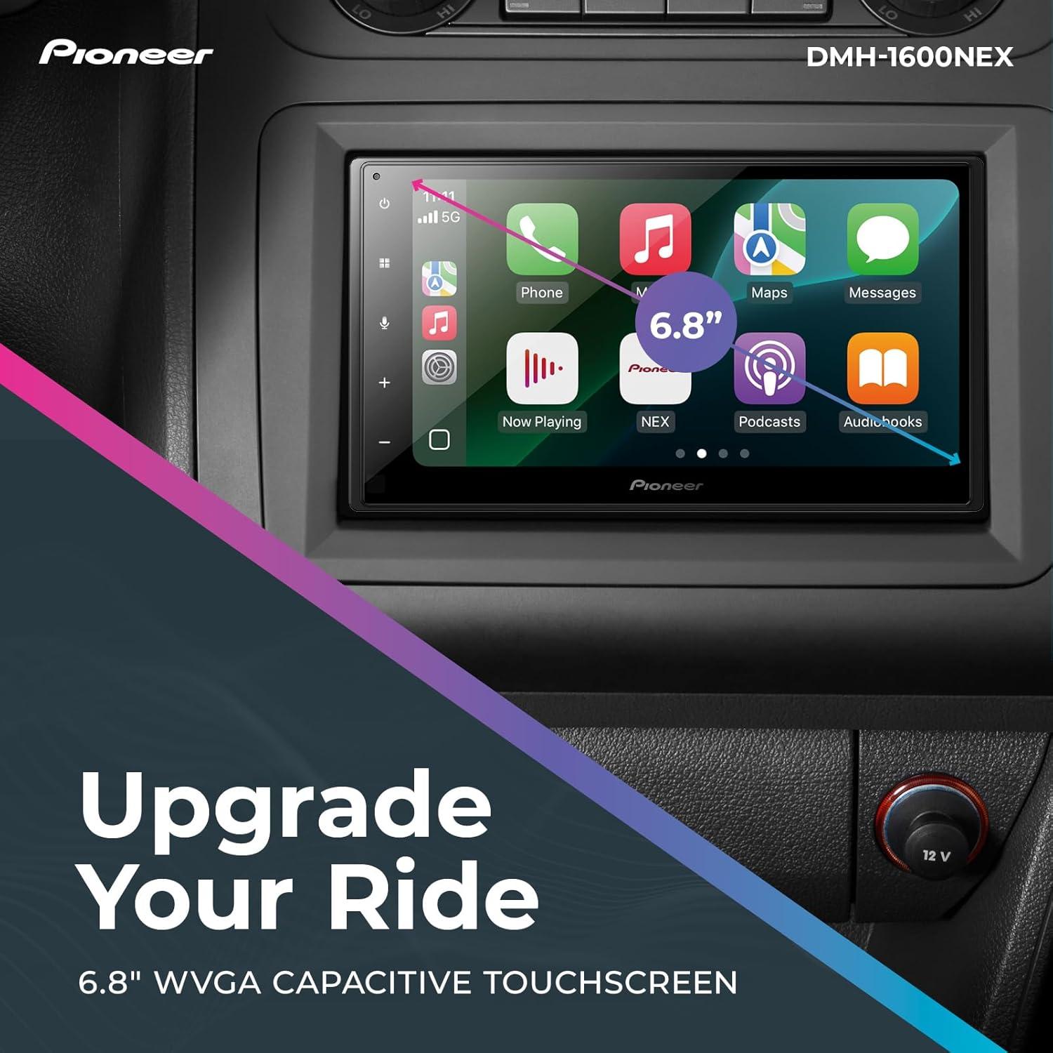 image:imagePioneer DMHS110EX 7 DoubleDin Digital Multimedia Receiver Built in Bluetooth Smartphone Integration Touchscreen Rear Camera InputDMH1600NEX