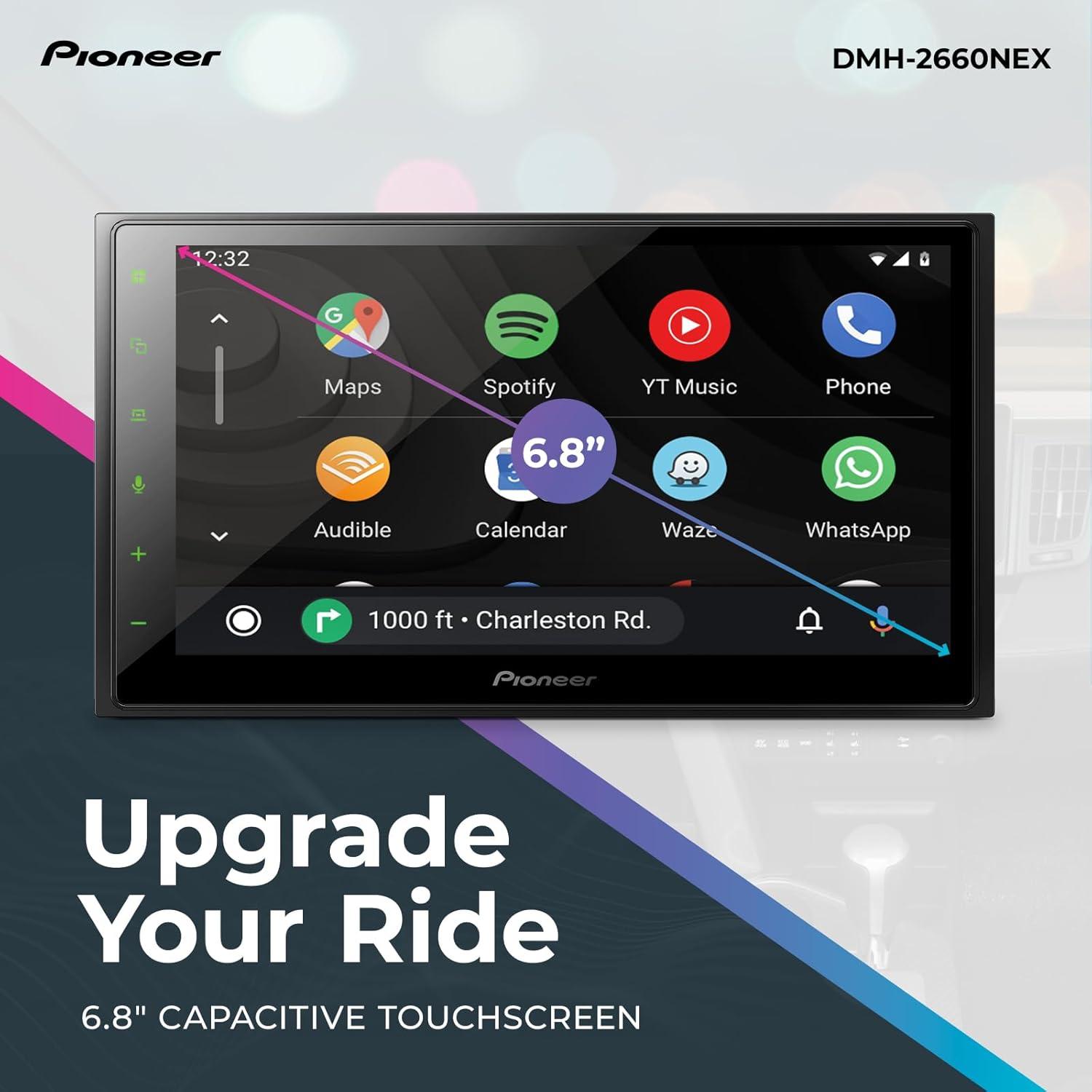 image:imagePioneer DMHS110EX 7 DoubleDin Digital Multimedia Receiver Built in Bluetooth Smartphone Integration Touchscreen Rear Camera InputDMH2660NEX