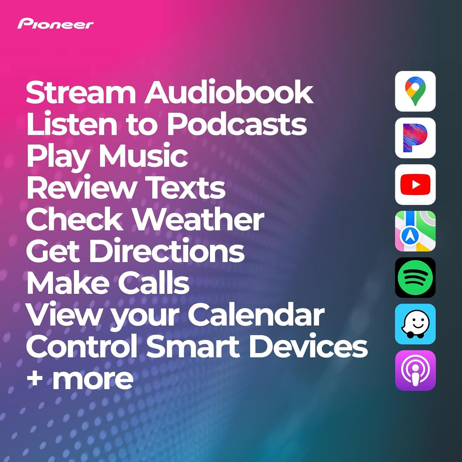 image:imagePioneer DMHS110EX 7 DoubleDin Digital Multimedia Receiver Built in Bluetooth Smartphone Integration Touchscreen Rear Camera InputDMH2660NEX