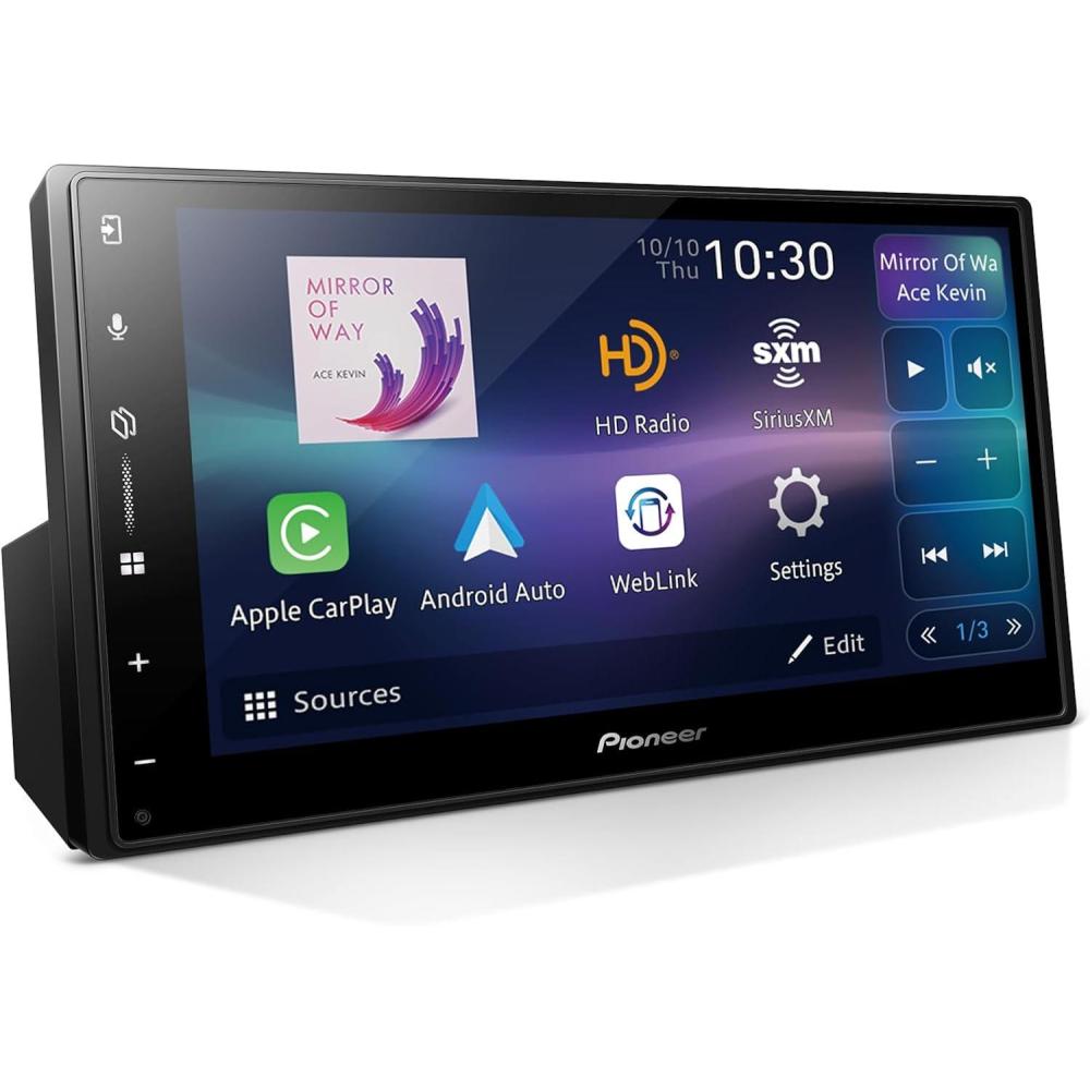 image:imagePioneer DMHS110EX 7 DoubleDin Digital Multimedia Receiver Built in Bluetooth Smartphone Integration Touchscreen Rear Camera InputDMH2000NEX