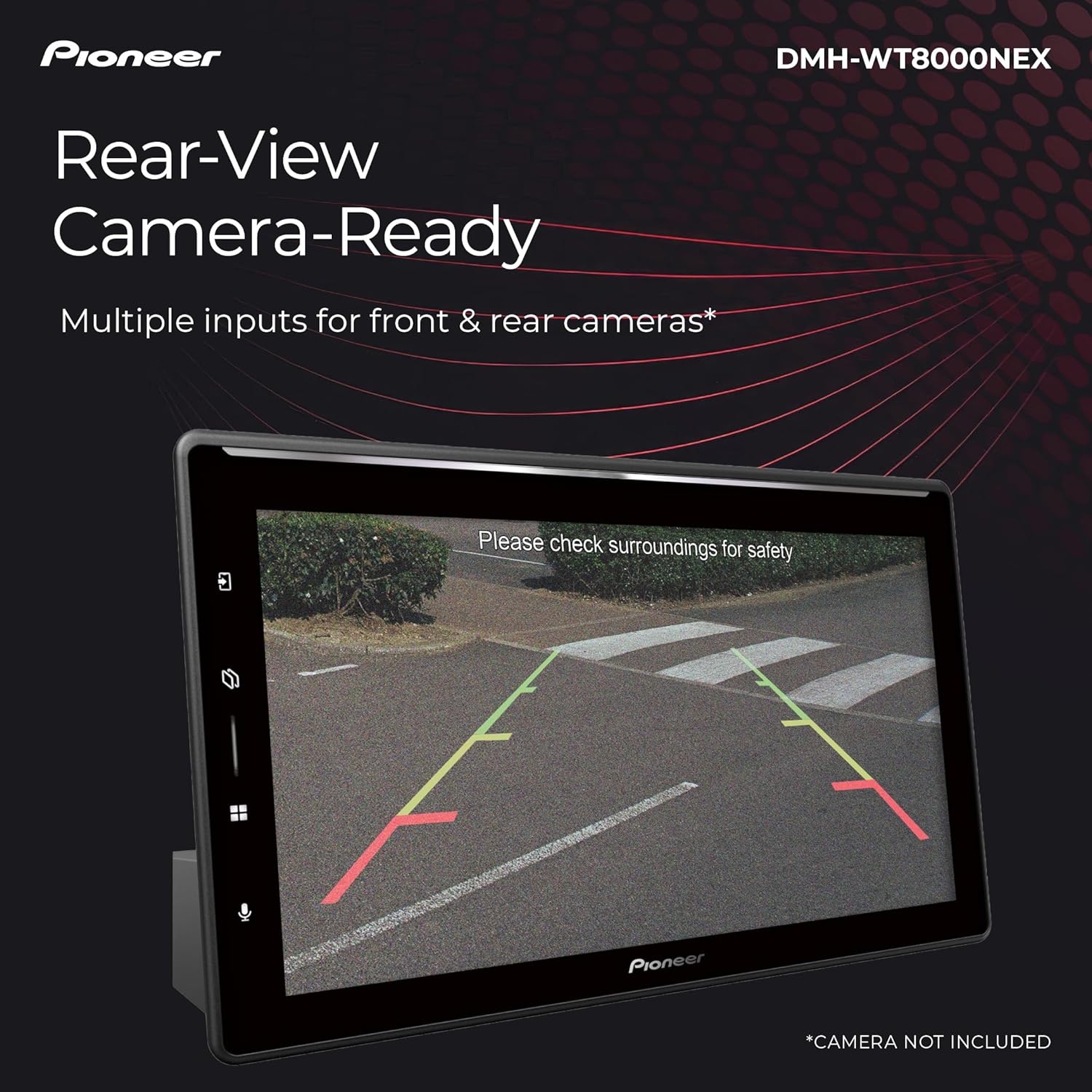 image:imagePioneer DMHWT8000NEX 101 Single Din Multimedia Digital Media Receiver with Dolby Atmos Wireless Apple CarPlay Android Auto WiFi Bluetooth Car Stereo HD Radio Touchscreen Rear Camera Inputs